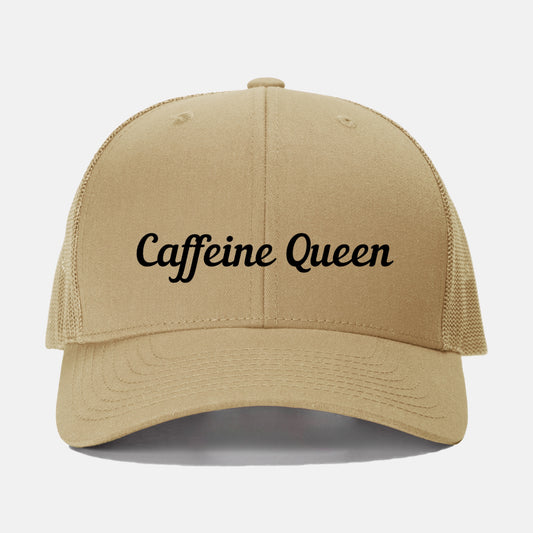 Black Caffeine Queen Retro Trucker Hat