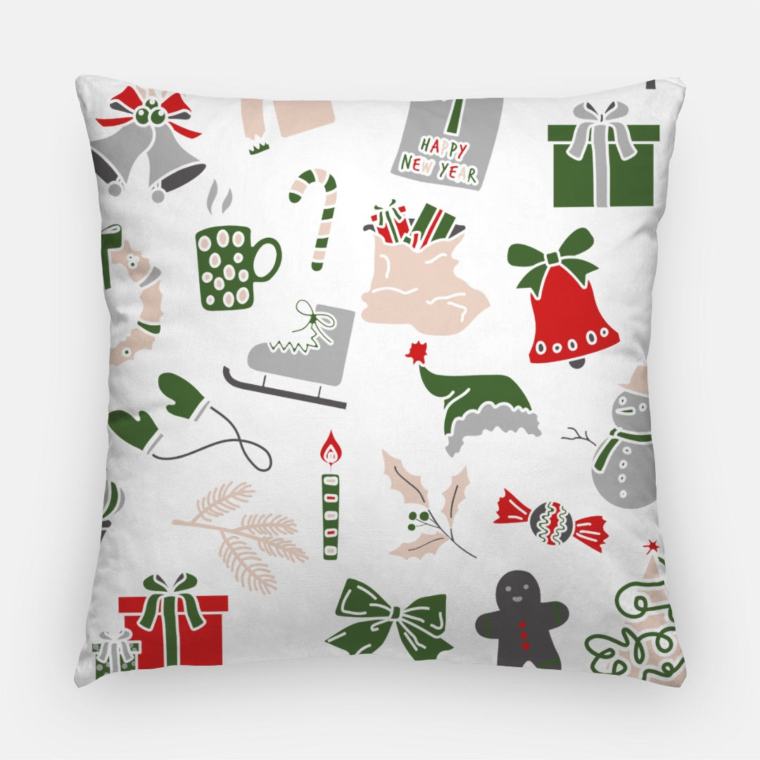 Red Merry Christmas #4 Artisan Pillow Case 22 Inch