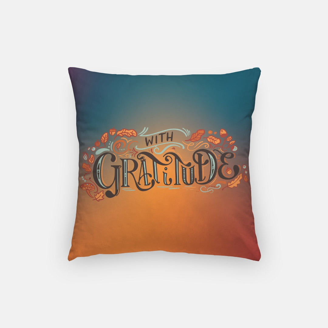 Gratitude Artisan Pillow Case 16 Inch