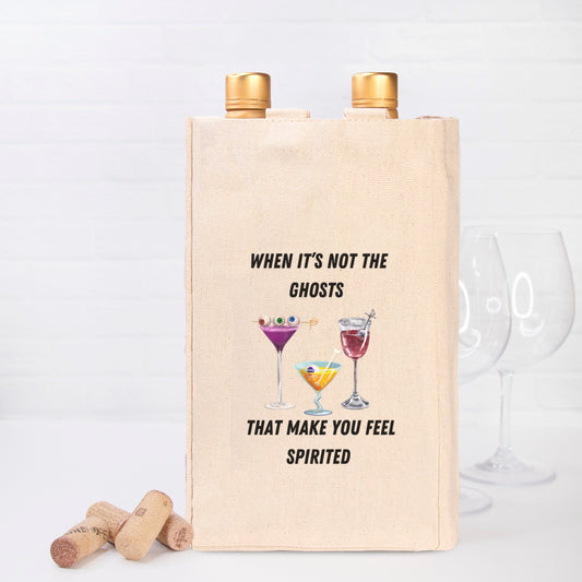 Spirited Wine Tote Canvas