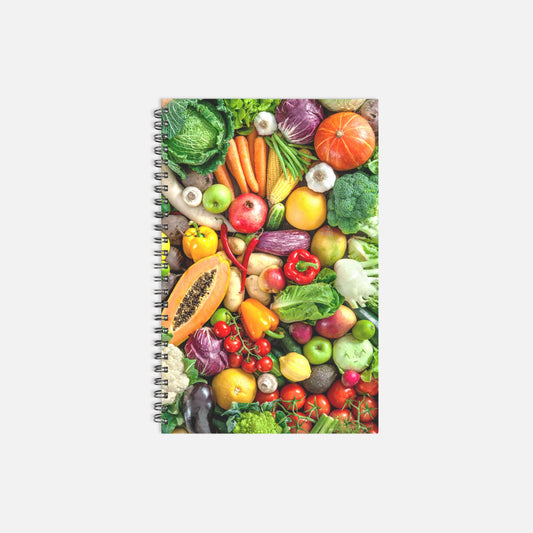 Vegetables Recipe Hardcover Spiral Book 5.5 x 8.5