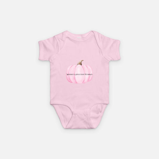 Mommy’s Pumpkin Pink Baby One Piece Rabbit Skins