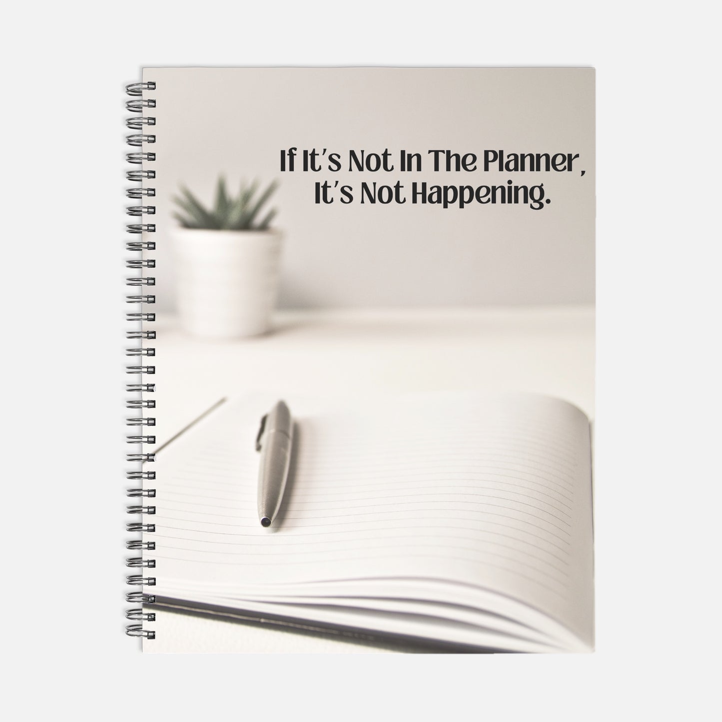 Not Happening Notebook Softcover Spiral 8.5 x 11