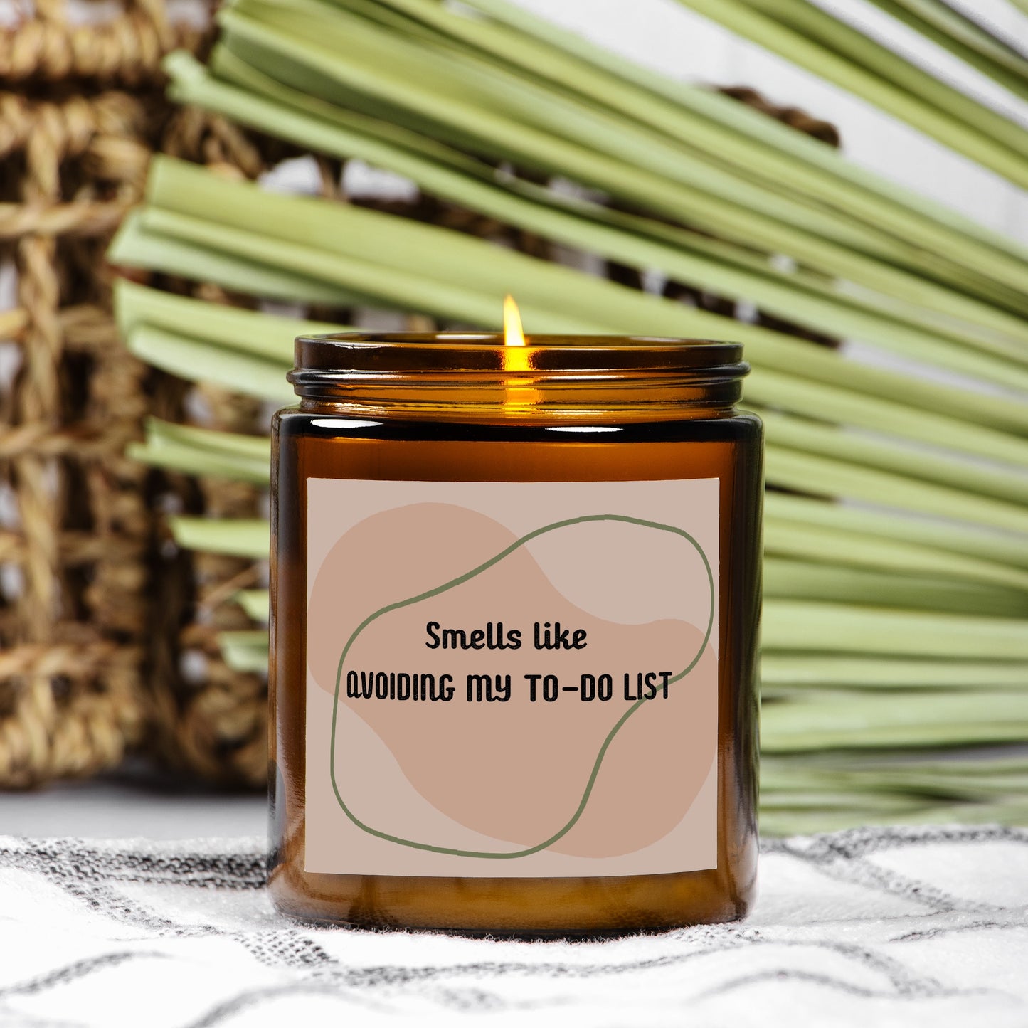 To-Do List Candle Amber Jar 9oz