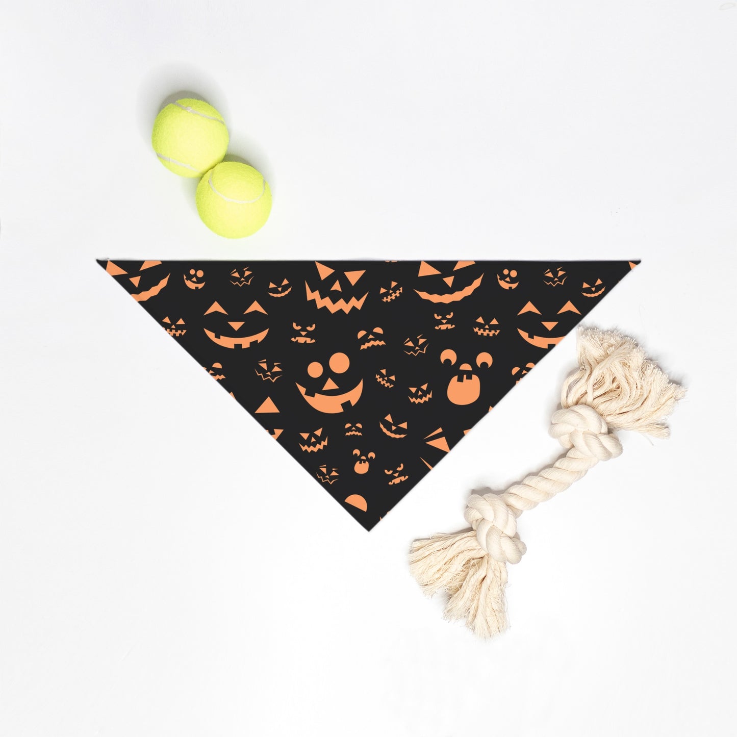 Pumpkin Face Small Breed Pet Bandana Org