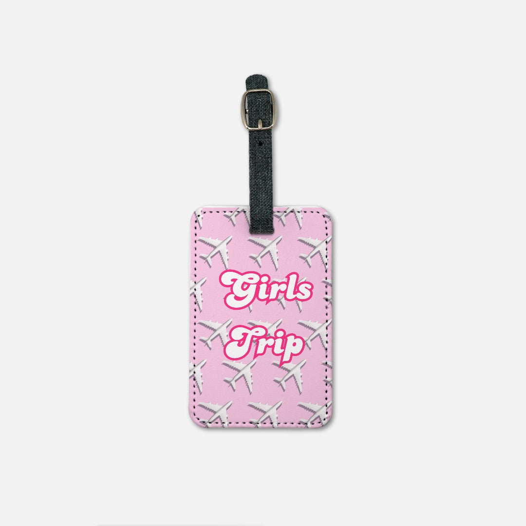 Girls Trip PinkLuggage Tag w/Buckle