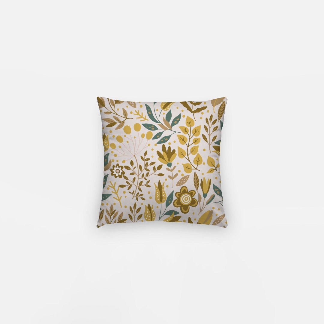 Yellow Leaves Artisan Pillow Case 10 Inch