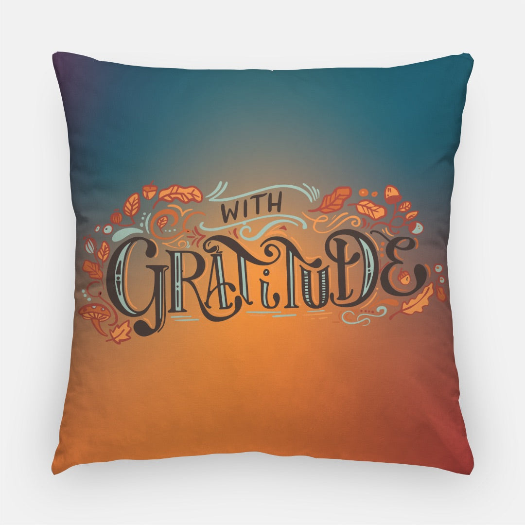 Gratitude Artisan Pillow Case 22 Inch