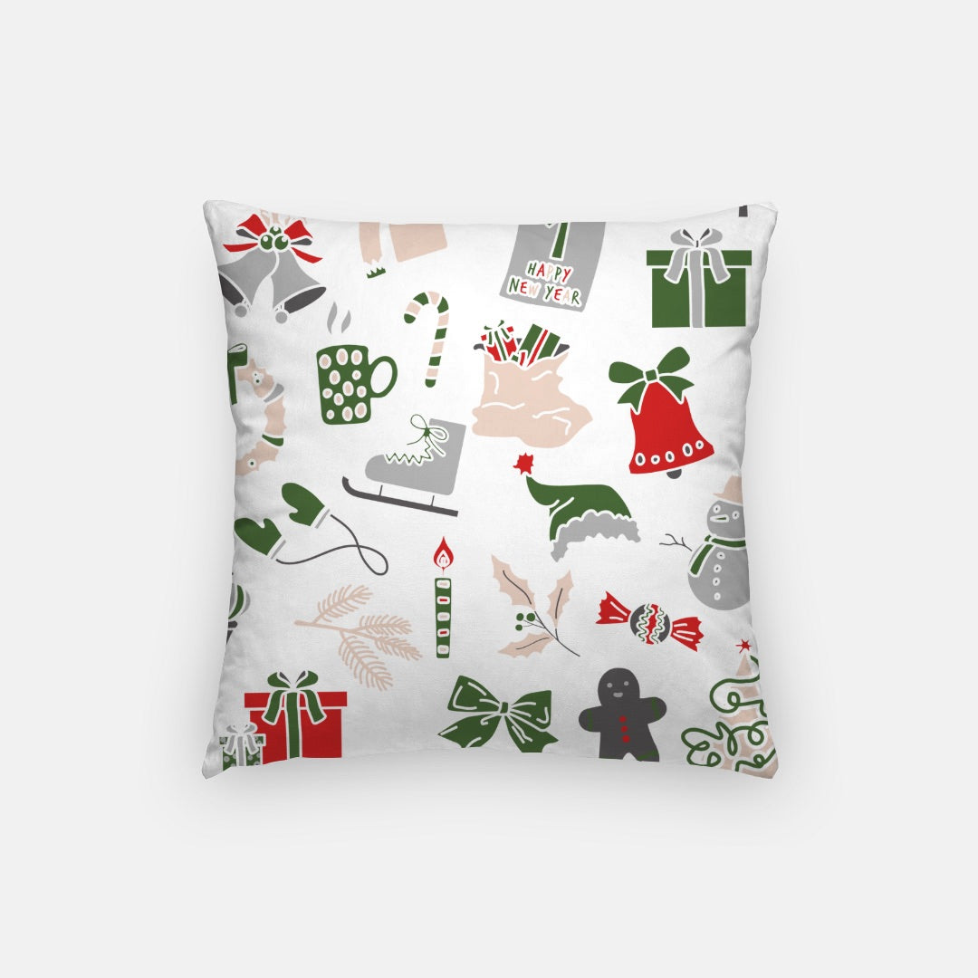 Red Merry Christmas #4 Artisan Pillow Case 16 Inch