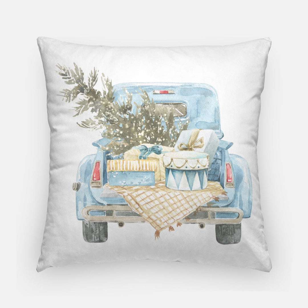 Blue Merry Christmas #2 Artisan Pillow Case 20 Inch