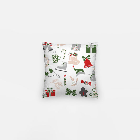 Red Merry Christmas #4 Artisan Pillow Case 10 Inch