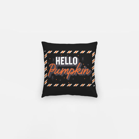 Hello Pumpkin Artisan Pillow Case 10 Inch