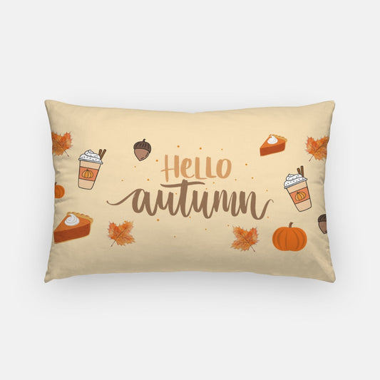 Hello Autumn Artisan Pillow Case Lumbar