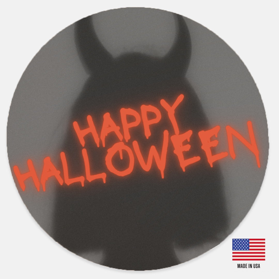 Happy Halloween Wood Sign 12" (Round)