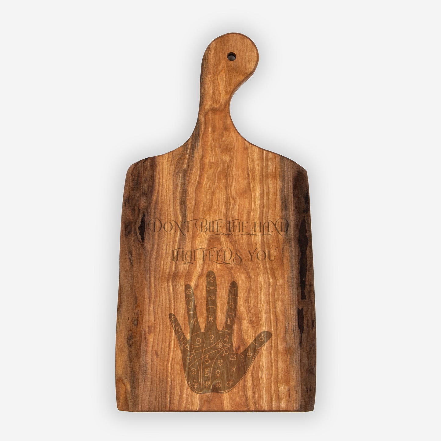 The Hand Live Edge Artisan Wood Serving Board