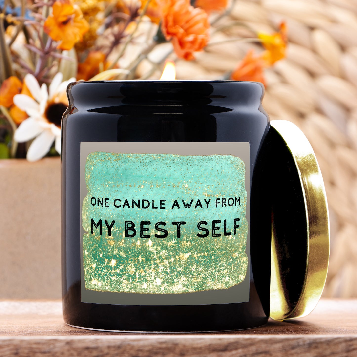 Best Self Candle Ceramic 8oz (Black)