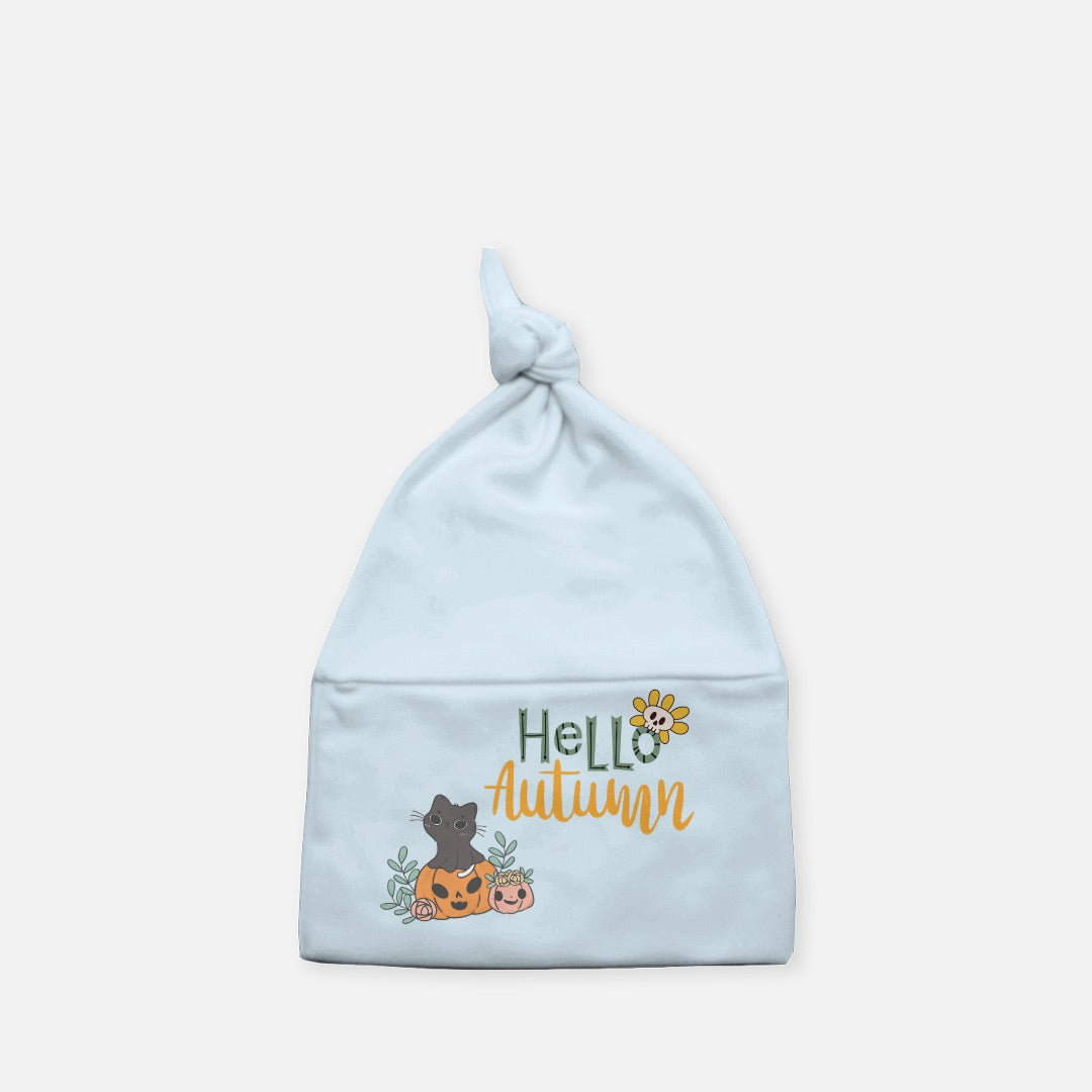 Hello Autumn Baby Knotted Beanie