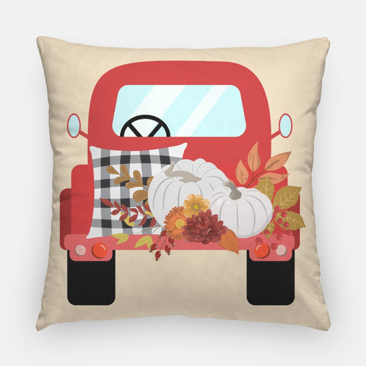 Pumpkin Pickup Artisan Pillow Case 22 Inch