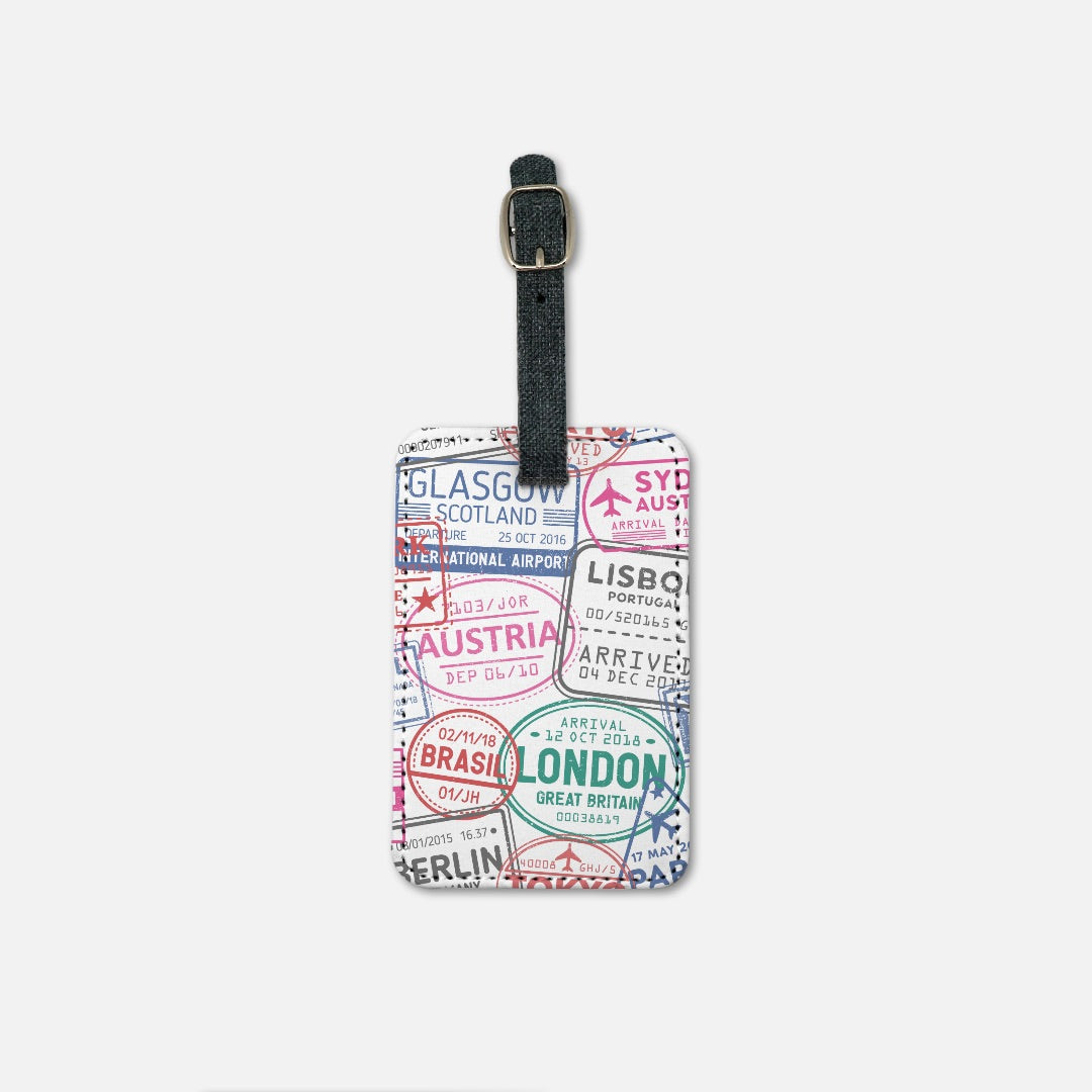 Next Stop, London Luggage Tag w/Buckle
