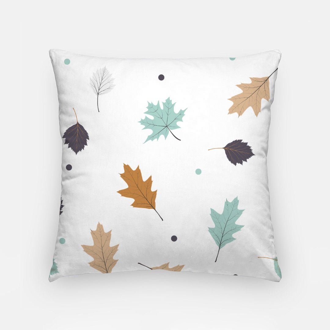 Blue Leaf Artisan Pillow Case 18 Inch