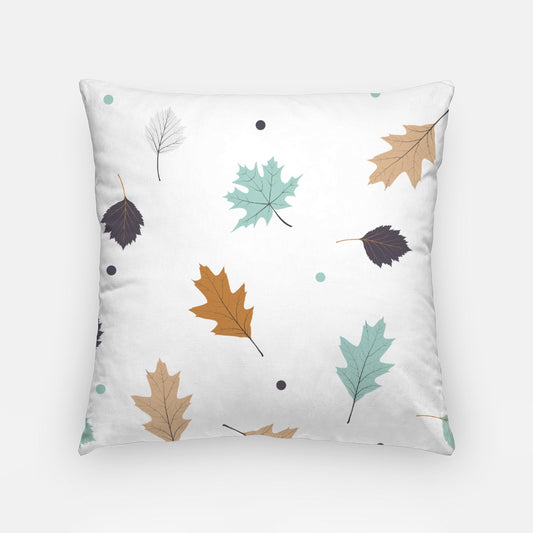 Blue Leaf Artisan Pillow Case 18 Inch