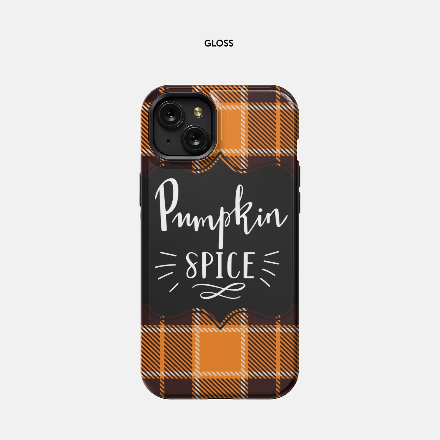 Pumpkin Spice iPhone 15 Plus Tough Case