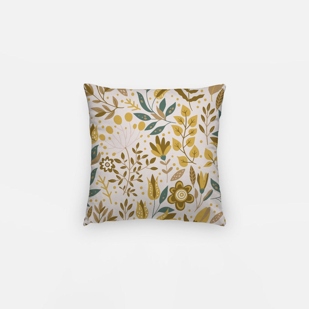 Yellow Leaves Artisan Pillow Case 12 Inch