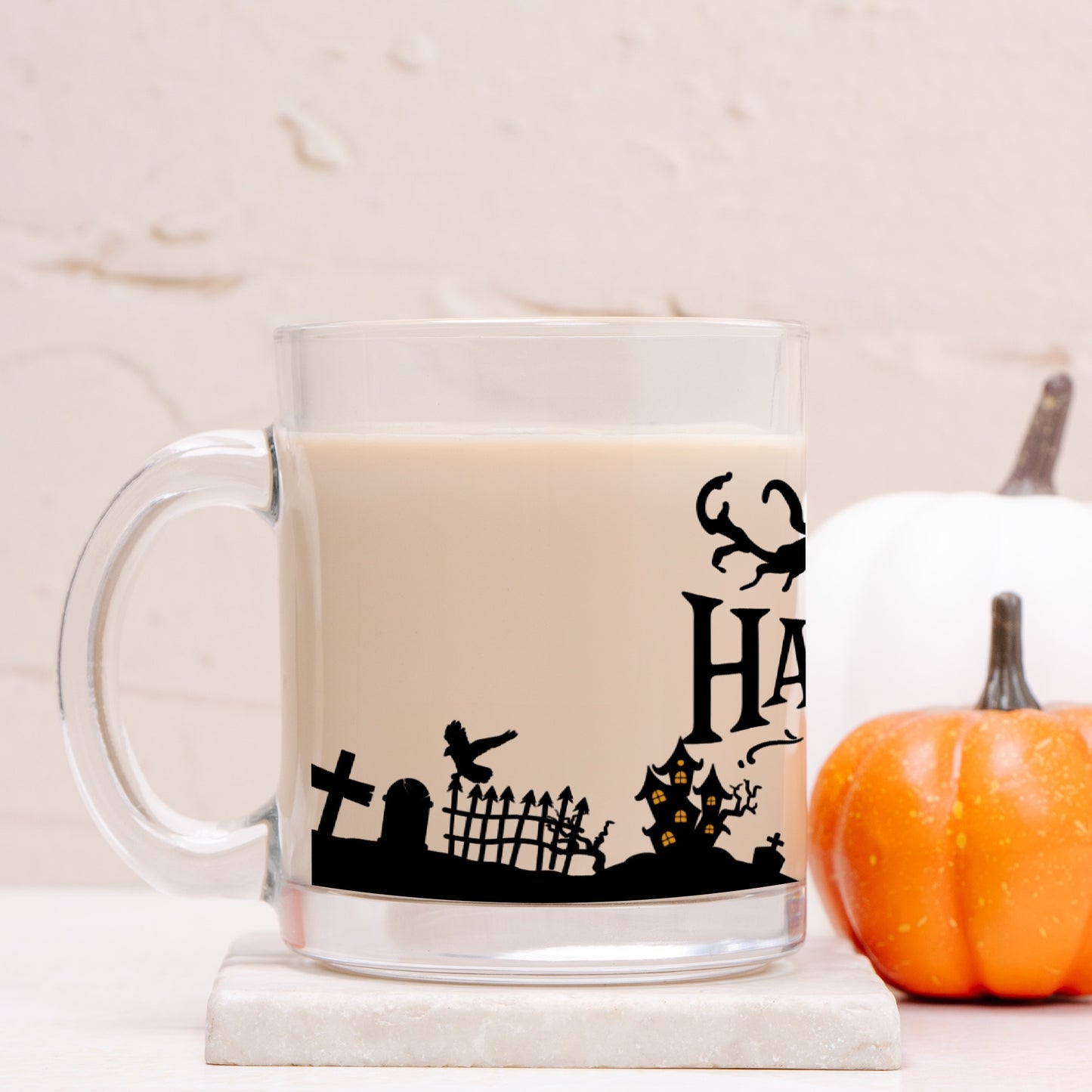 Trick or Treat Halloween Glass Mug