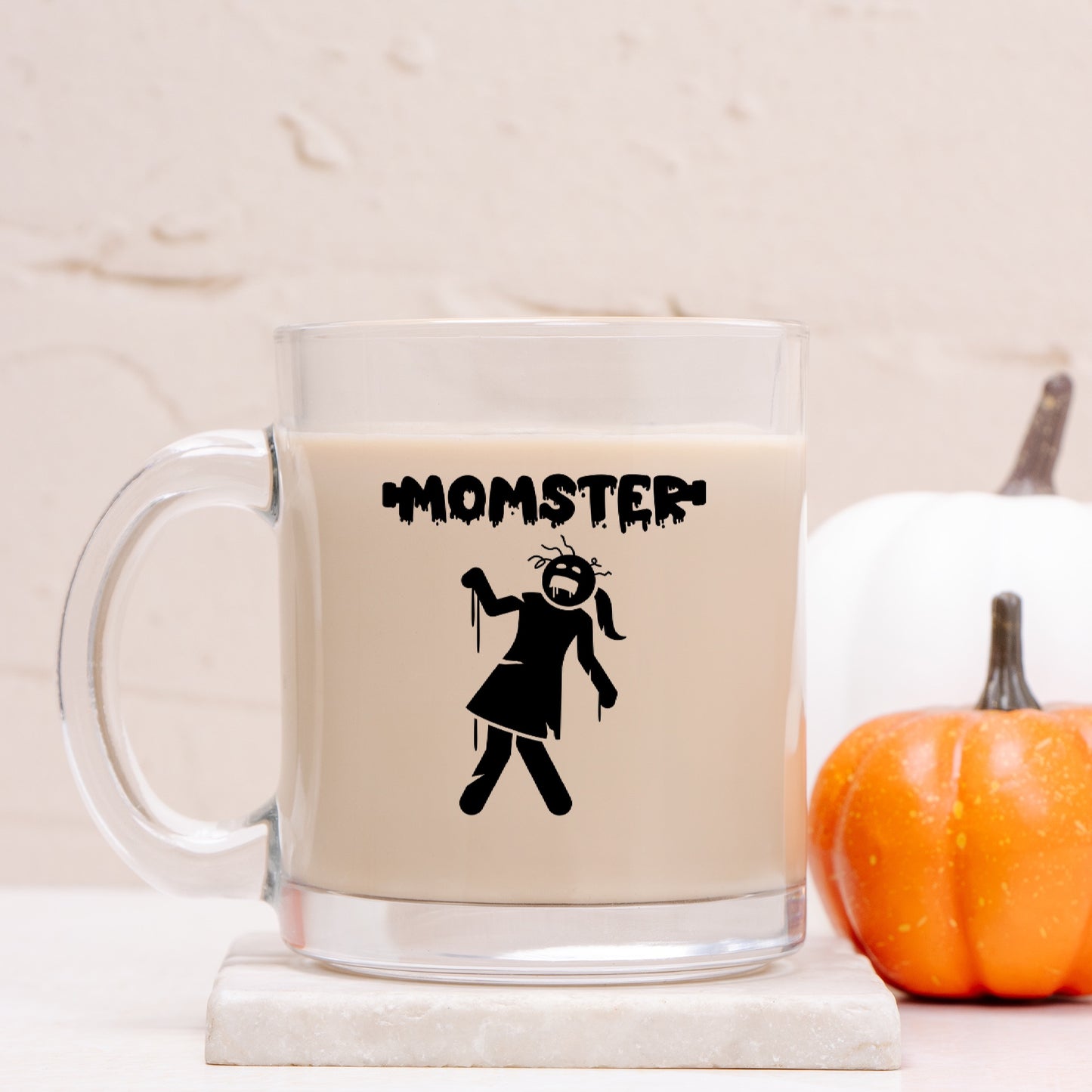 Momster Halloween Glass Mug