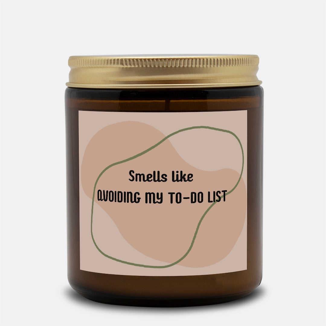 To-Do List Candle Amber Jar 9oz