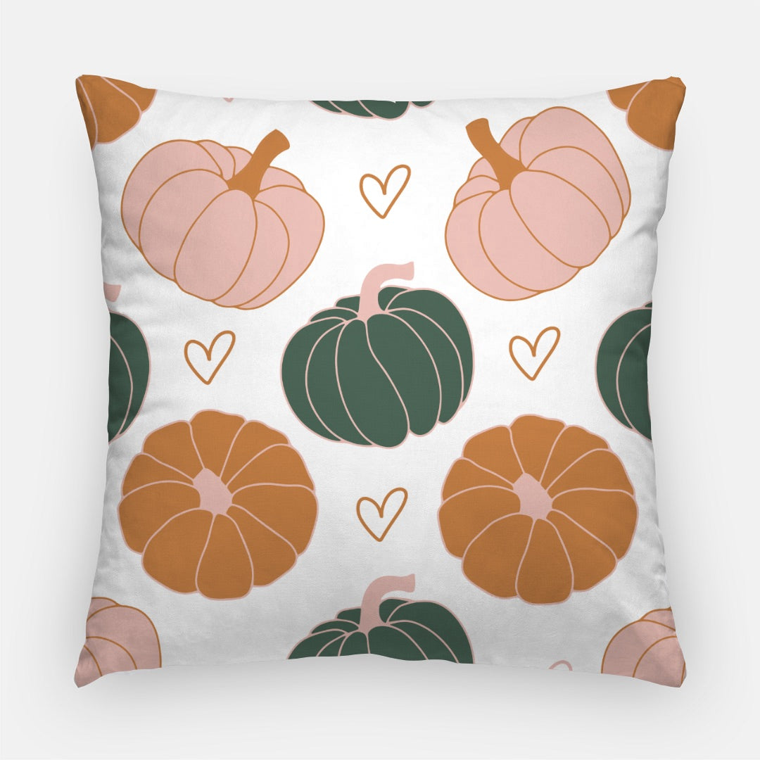 Orange Pumpkins Artisan Pillow Case 22 Inch