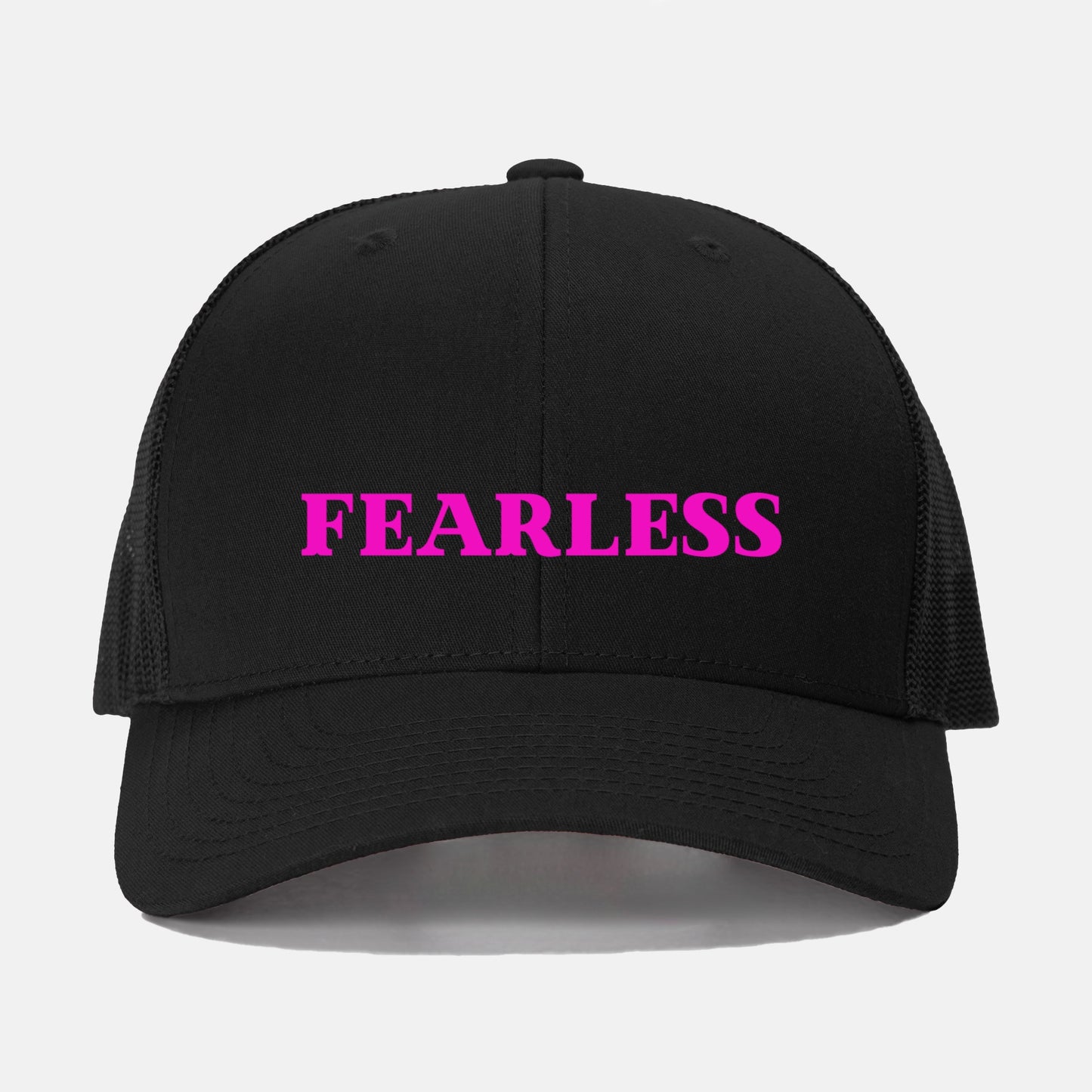 Pink Fearless Retro Trucker Hat