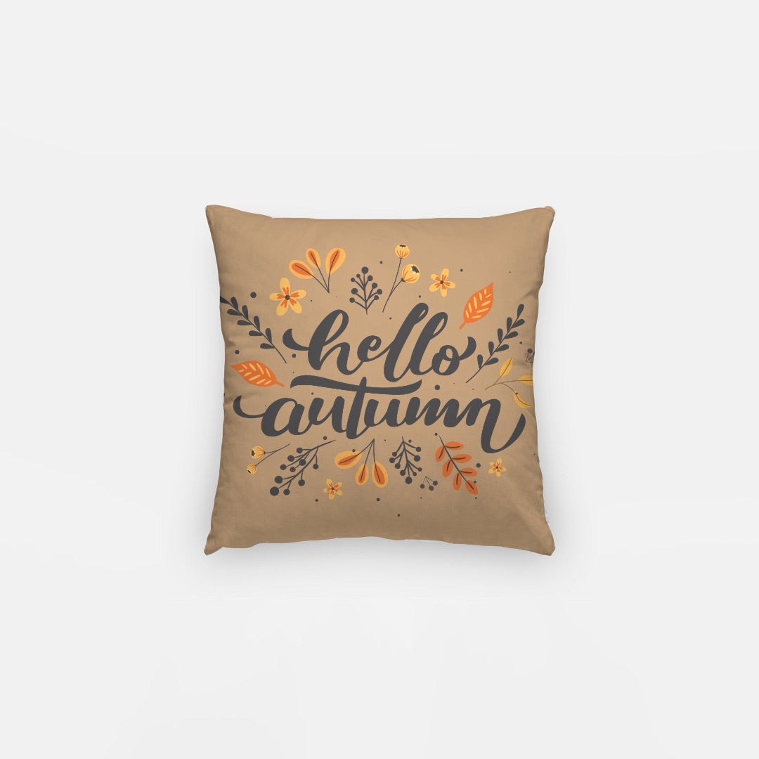 Hello Autumn Artisan Pillow Case 12 Inch