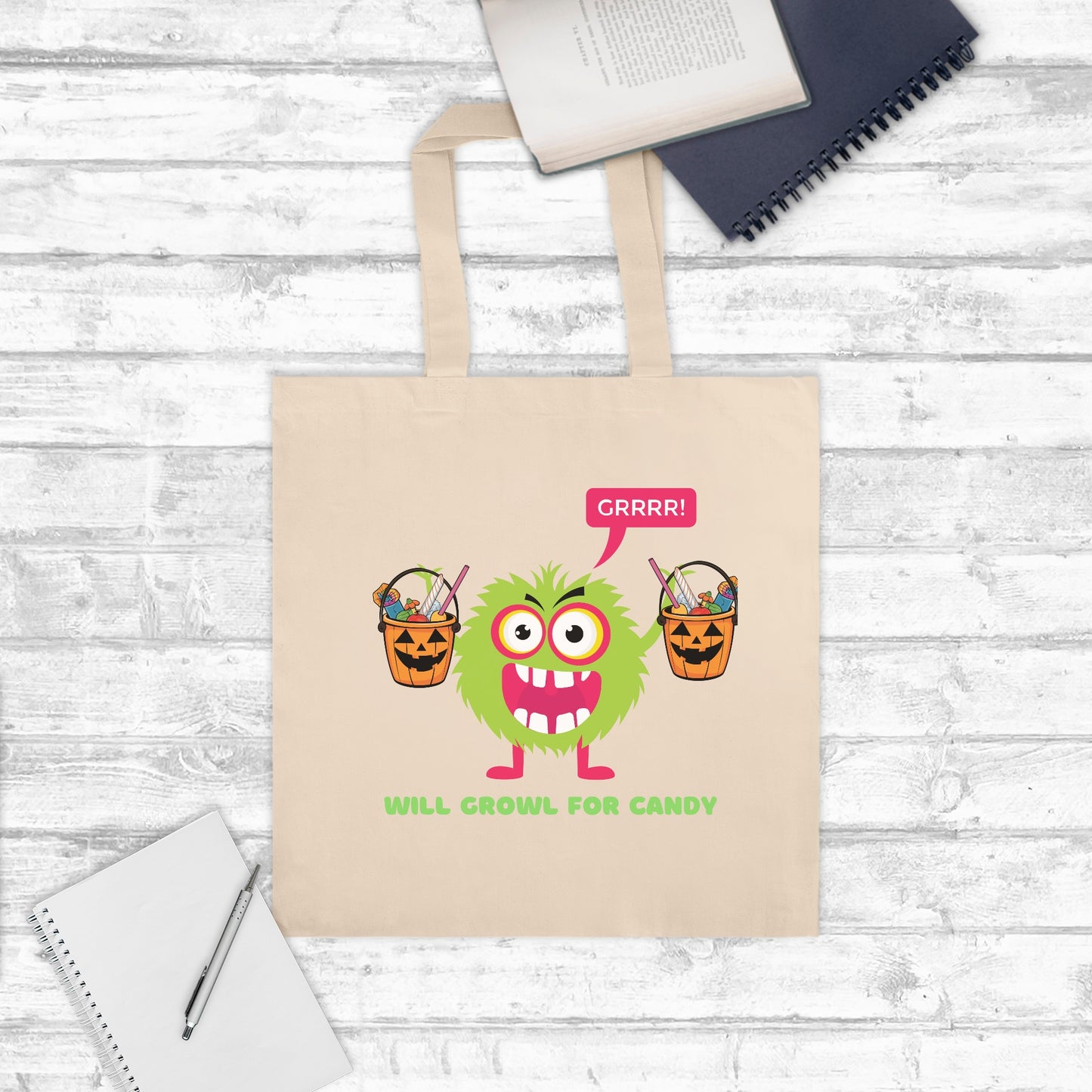 Growl For Candy Tote Bag