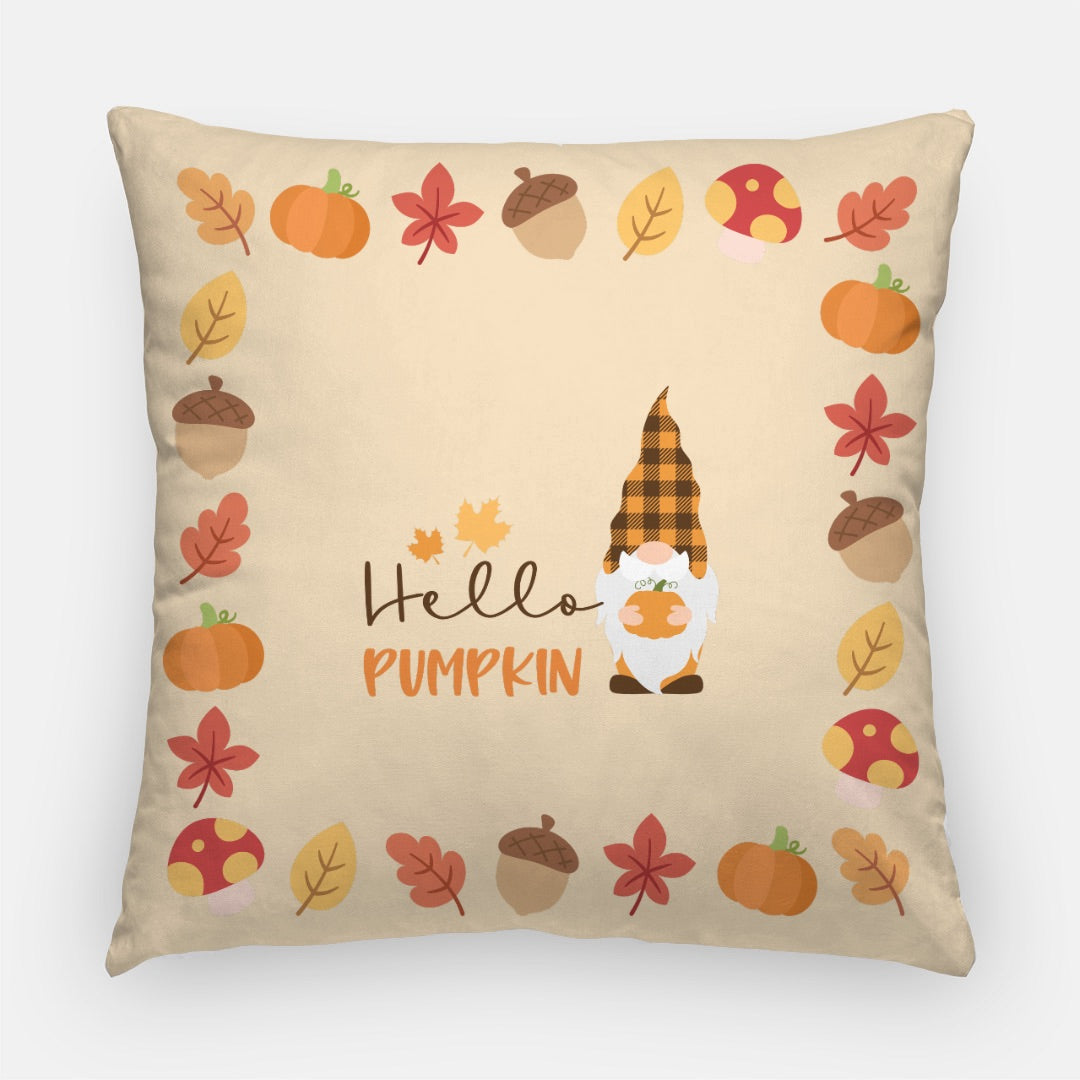 Hello Pumpkin Artisan Pillow Case 22 Inch