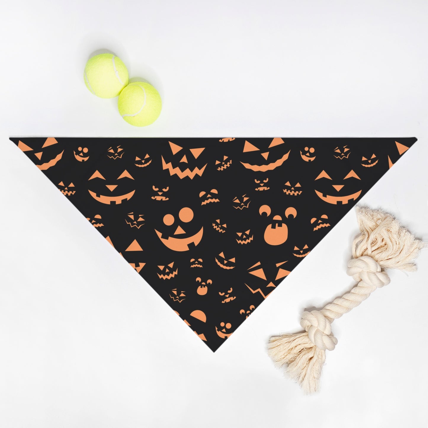 Pumpkin Face Pet Bandana Org