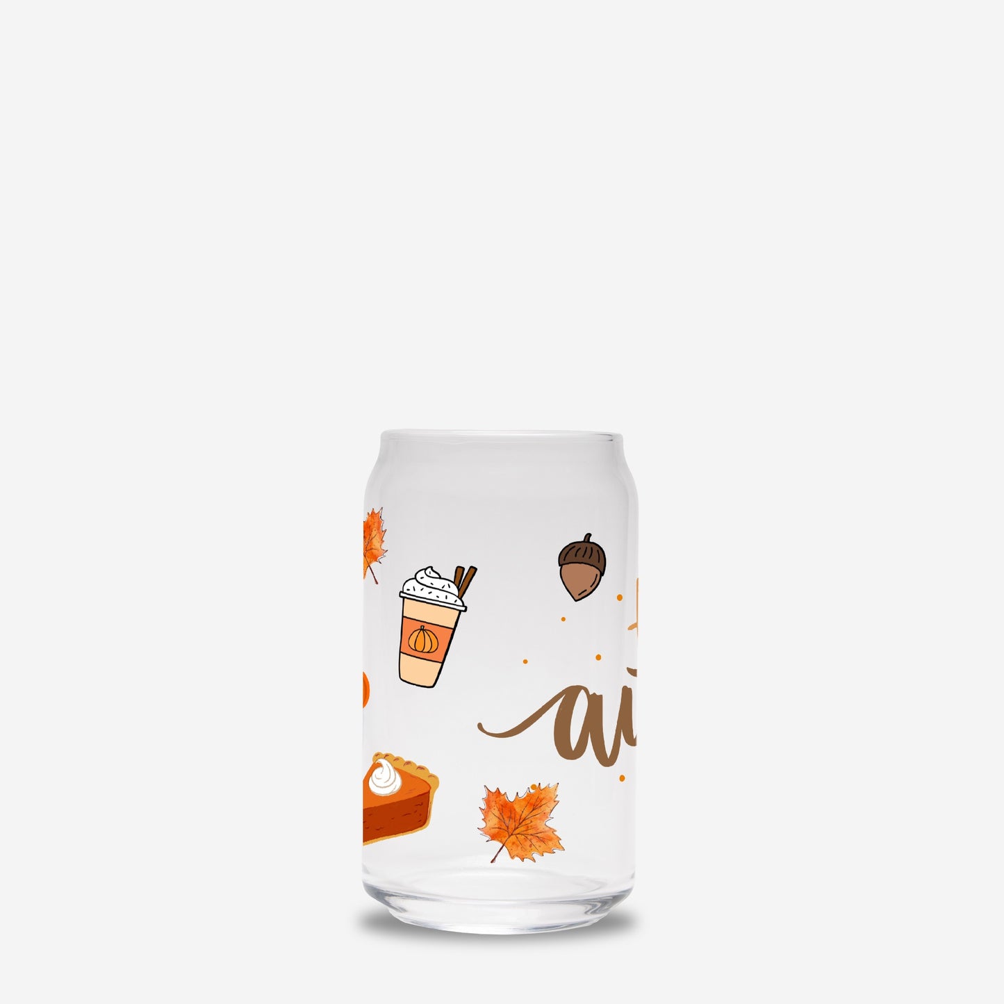 Hello Autumn Glass Can 16oz