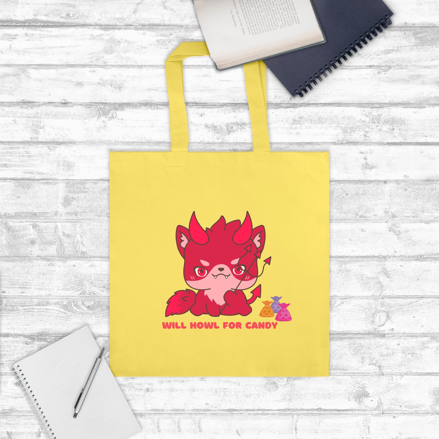 Howl For Candy Tote Bag