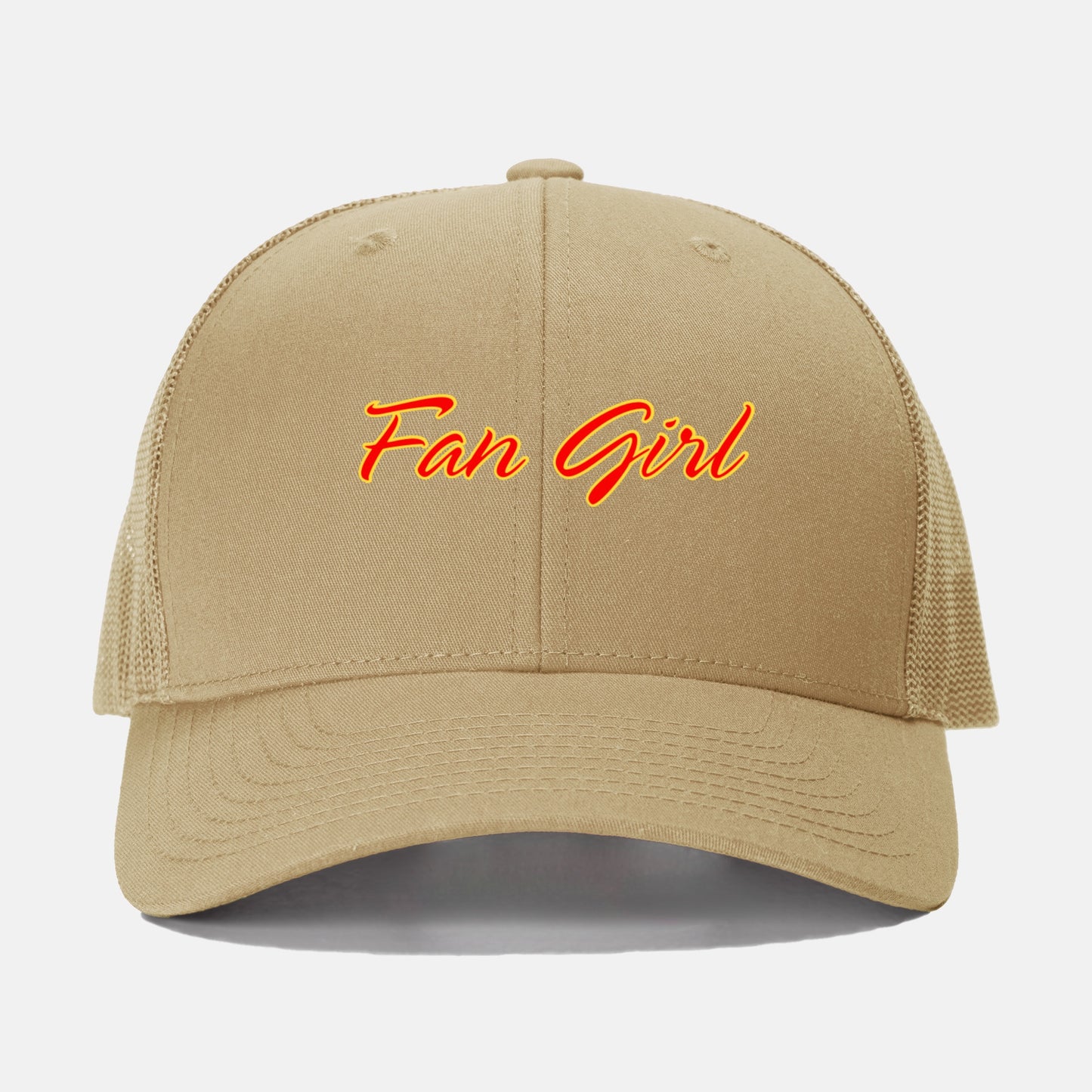 Fan Girl R/Y Retro Trucker Hat Yupoong 6606