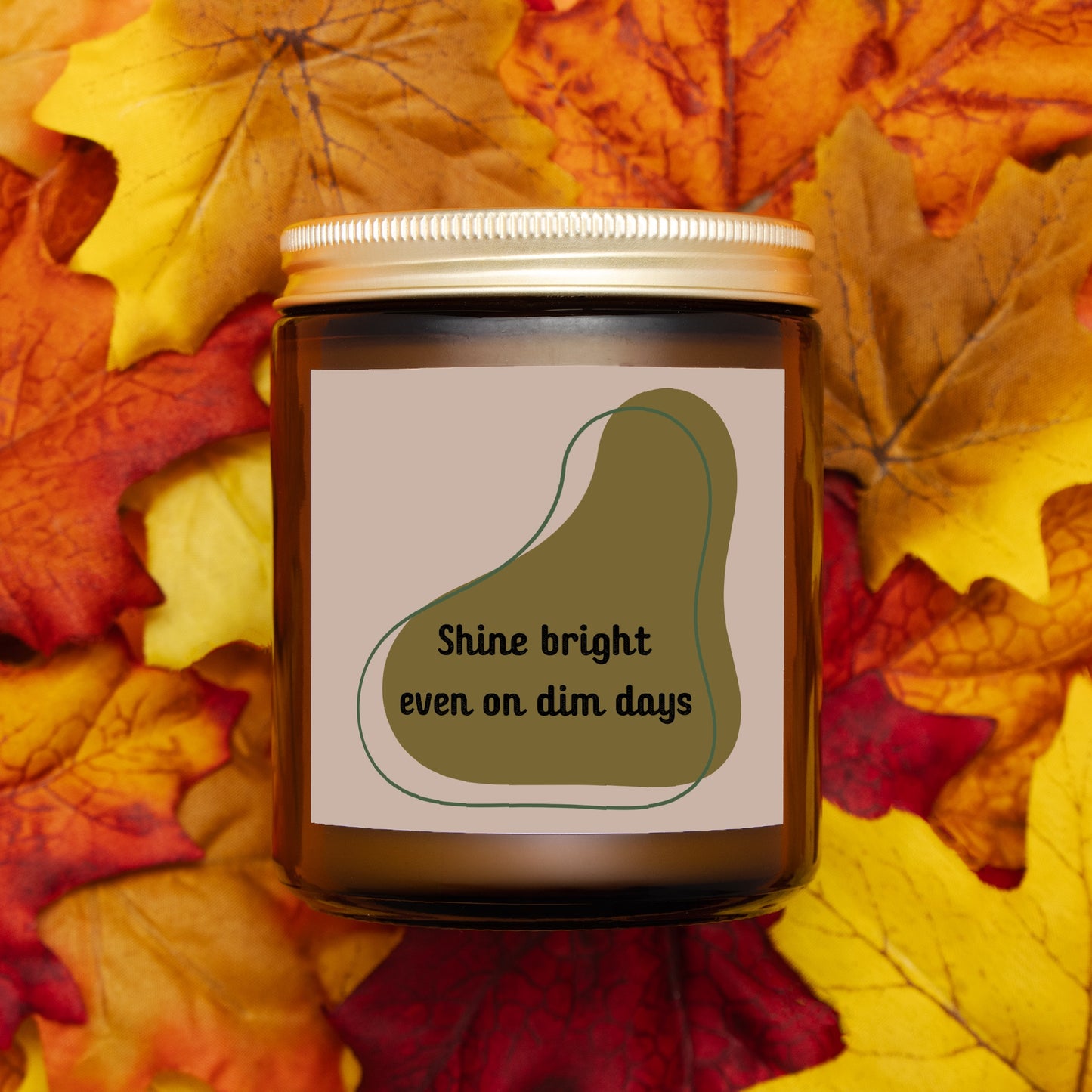 Dim Days Candle Amber Jar 9oz