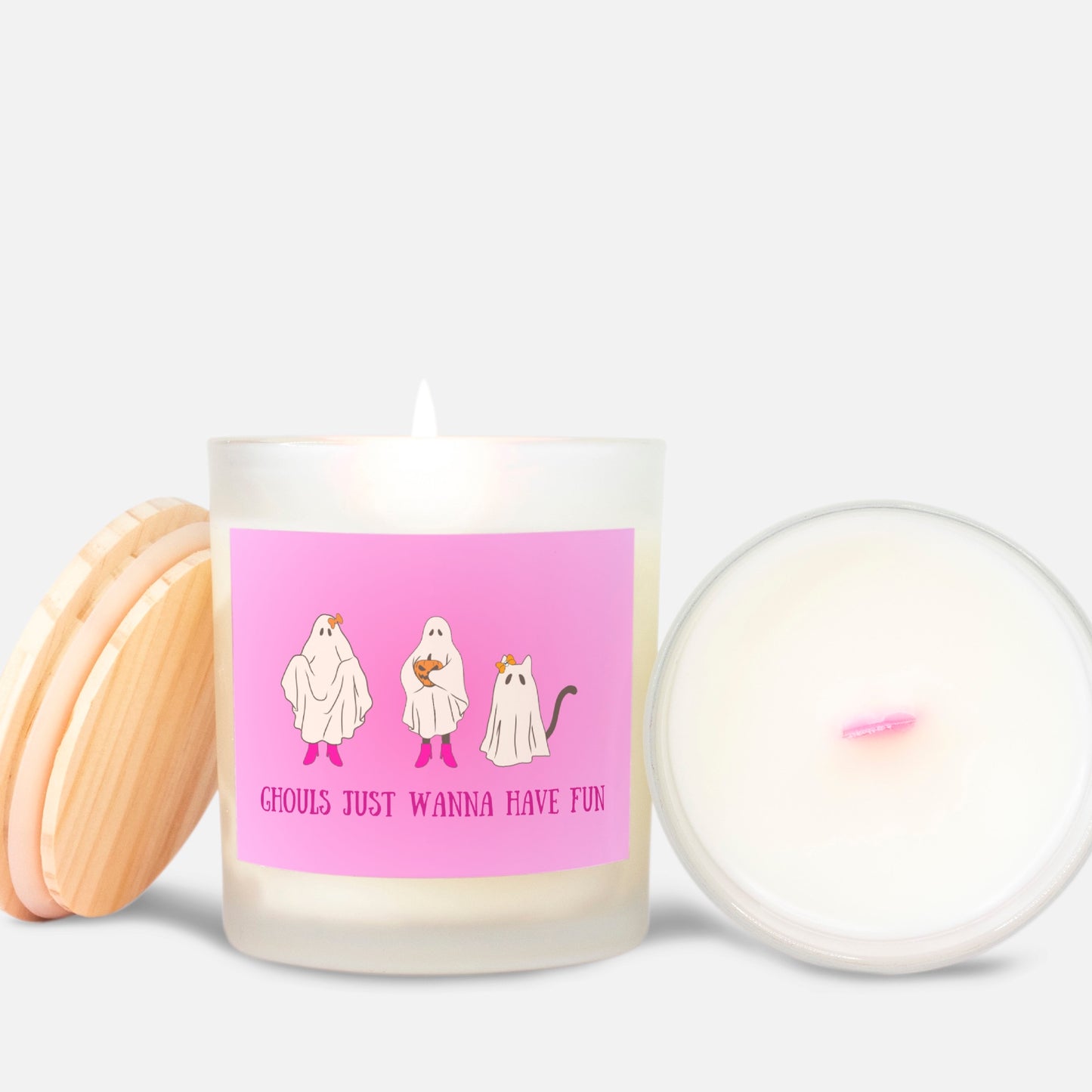 Limited Edition 9oz Pink Wick Ghouls Candle