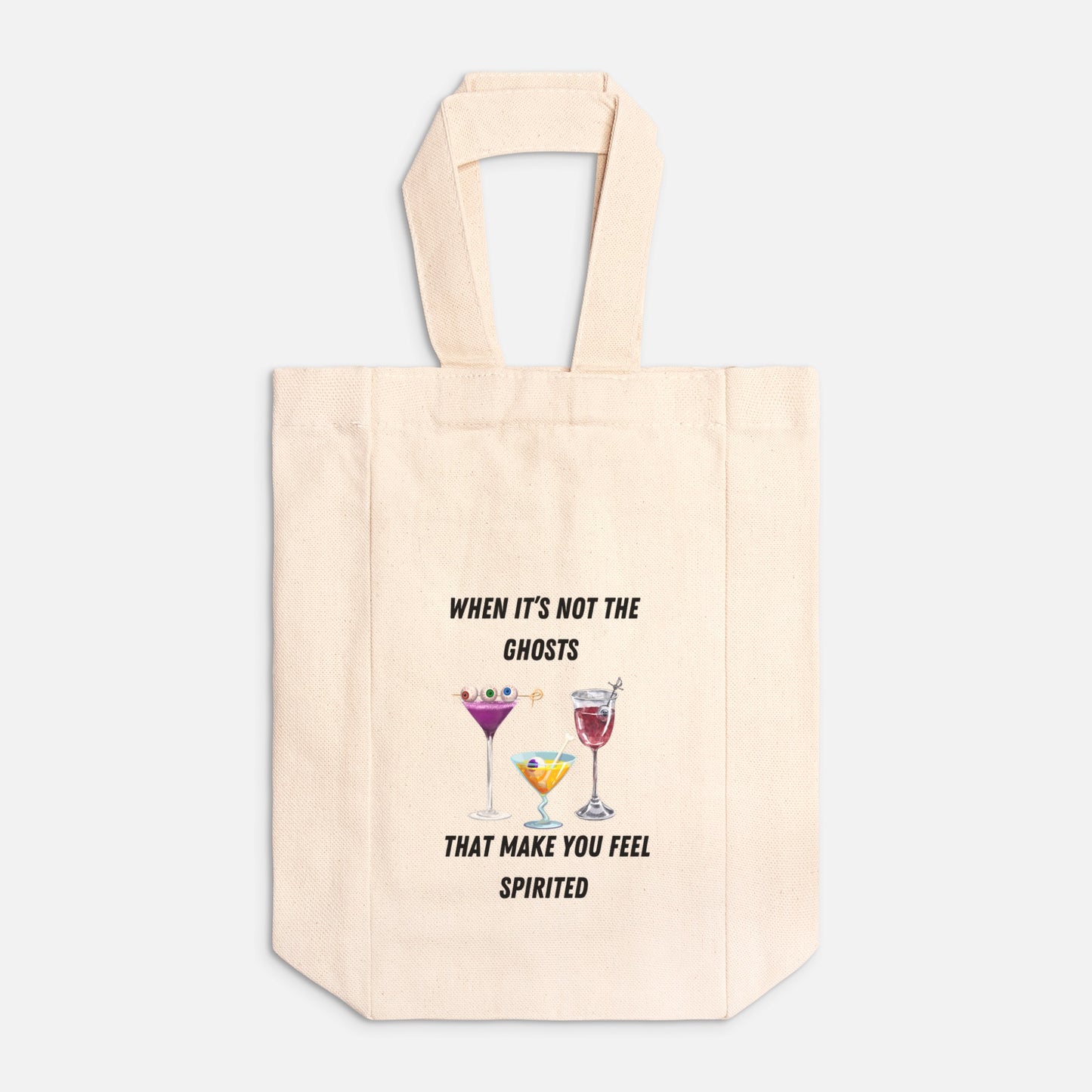 Spirited Wine Tote Canvas