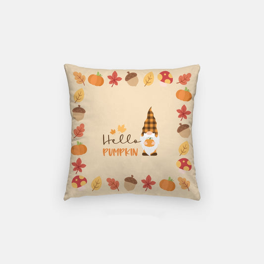 Hello Pumpkin Artisan Pillow Case 14 Inch