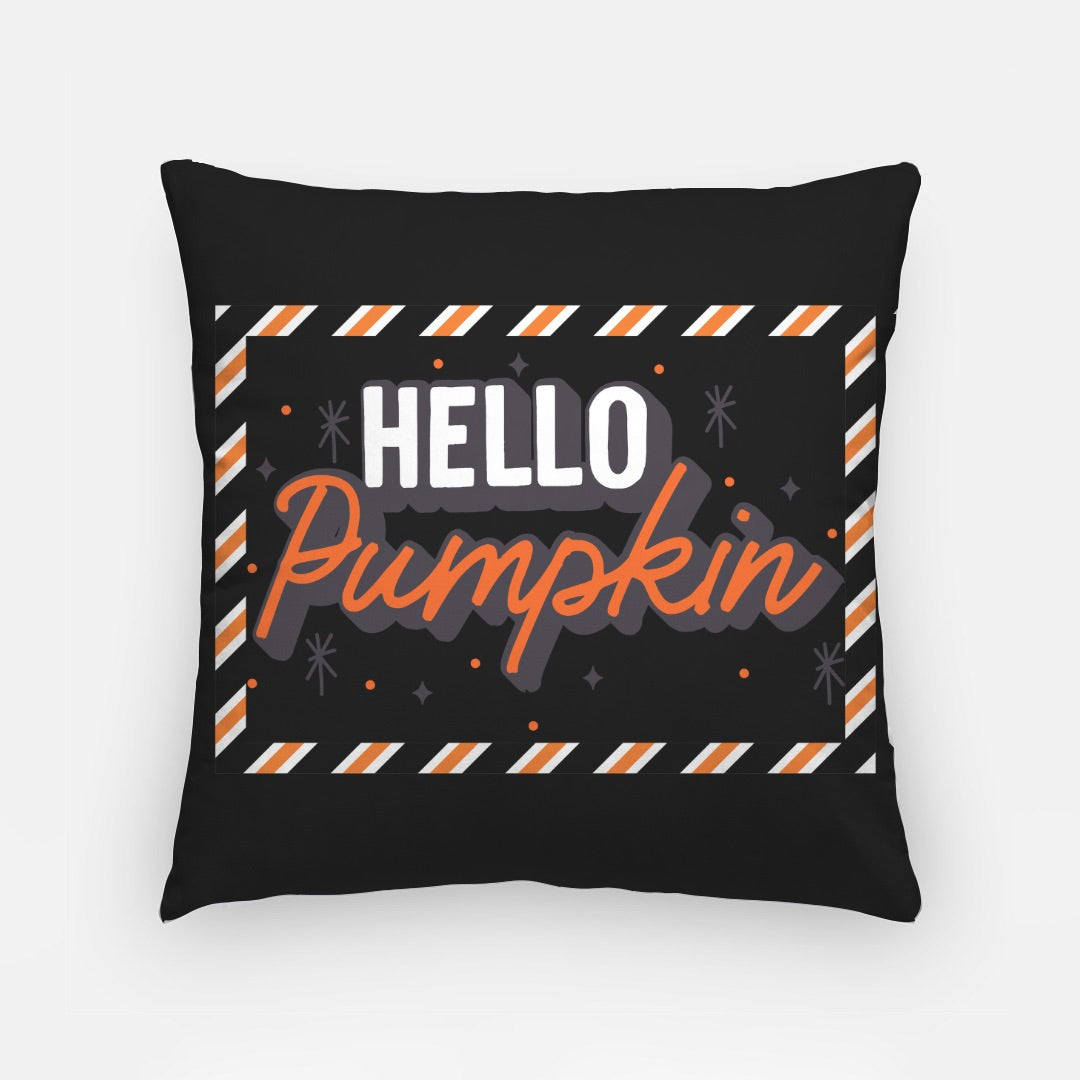 Hello Pumpkin Artisan Pillow Case 18 Inch