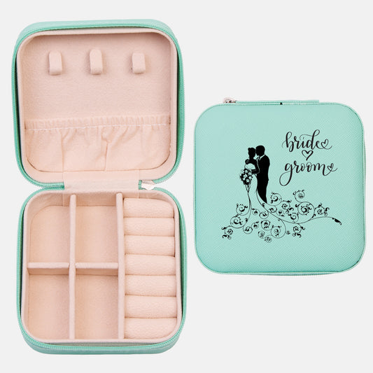 Bride & Groom Jewelry Travel Case