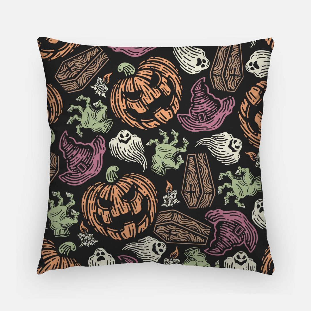 Evil Pumpkins Artisan Pillow Case 20 Inch