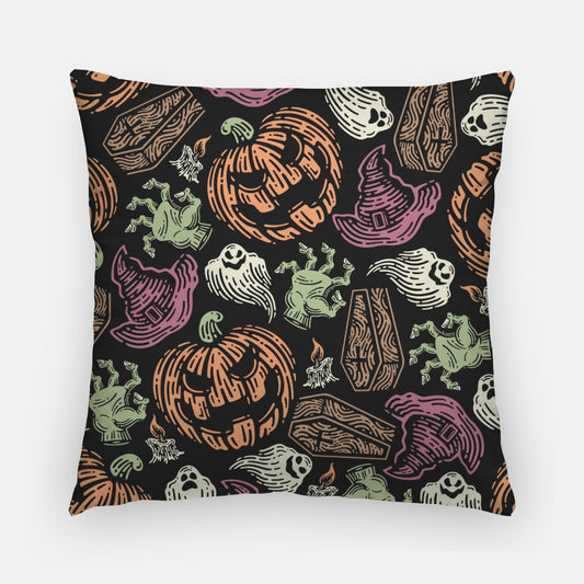 Evil Pumpkins Artisan Pillow Case 20 Inch