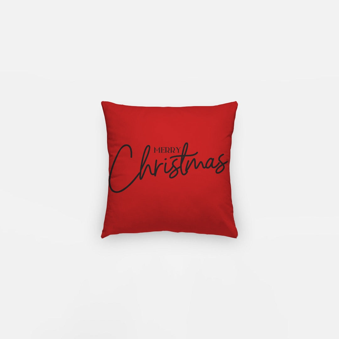 Red Merry Christmas #1 Artisan Pillow Case 10 Inch