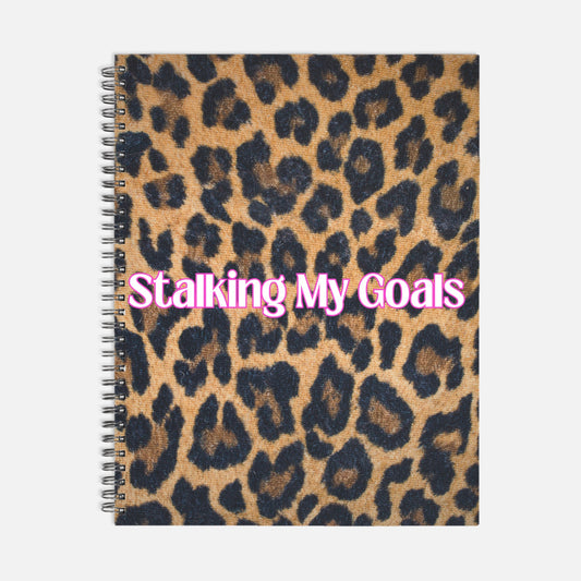 Stalking My Goals Notebook Softcover Spiral 8.5 x 11