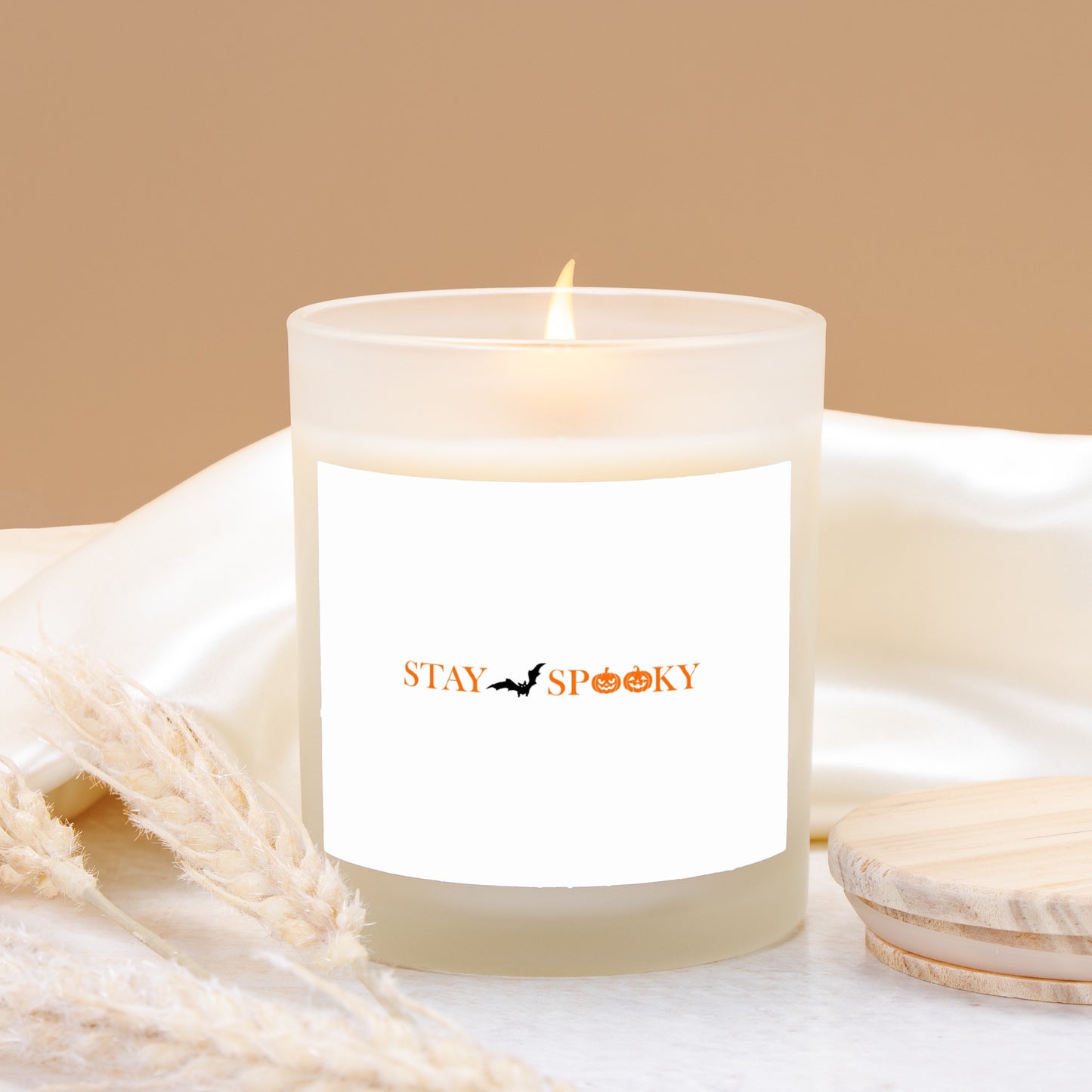 Stay Spooky Frosted Glass Candle 11oz